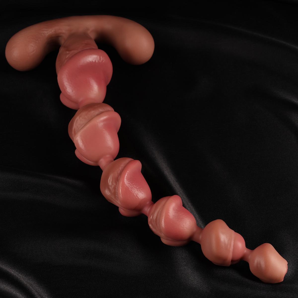 Realistischer 35 cm XXL-Dildo aus weichem Silikon