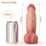 Stoßdildo Maddox Maßtabelle