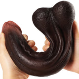 XXL Dildo Deepthroat aus weichem Dual Density Silikon