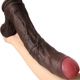 XXL Dildo mit ausgeprägten Venen entlang des Schafts