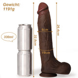 Elian XXL Silikondildo Größe