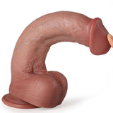 Biegsamer Dildo mit Saugfuß