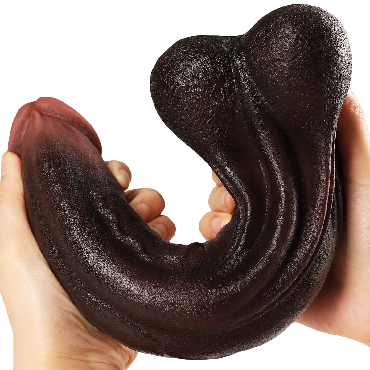 XXL Dildo Deepthroat aus weichem Dual Density Silikon